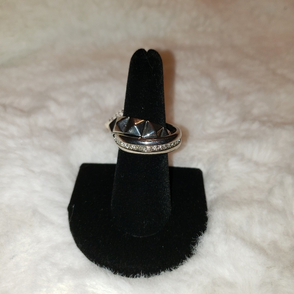 💚Silver interlocking rings - Picture 2 of 4